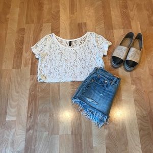 Full Tilt Tops - Lace crop top Full Tilt Tops - Lace crop top